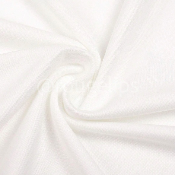 White Graphic Crewneck Tee Shirt Short Sleeve - Picture 6 of 11